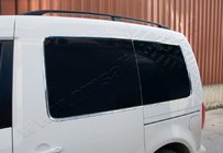 Volkswagen Caddy 2004-2010 Encadrements de vitres arrières chromés (12 pcs, inox) photo 1