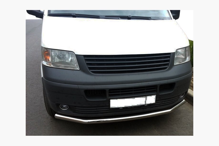 Volkswagen T5 Transporter 2003-2010 Protection avant simple (inox) 51mm Photo 2
