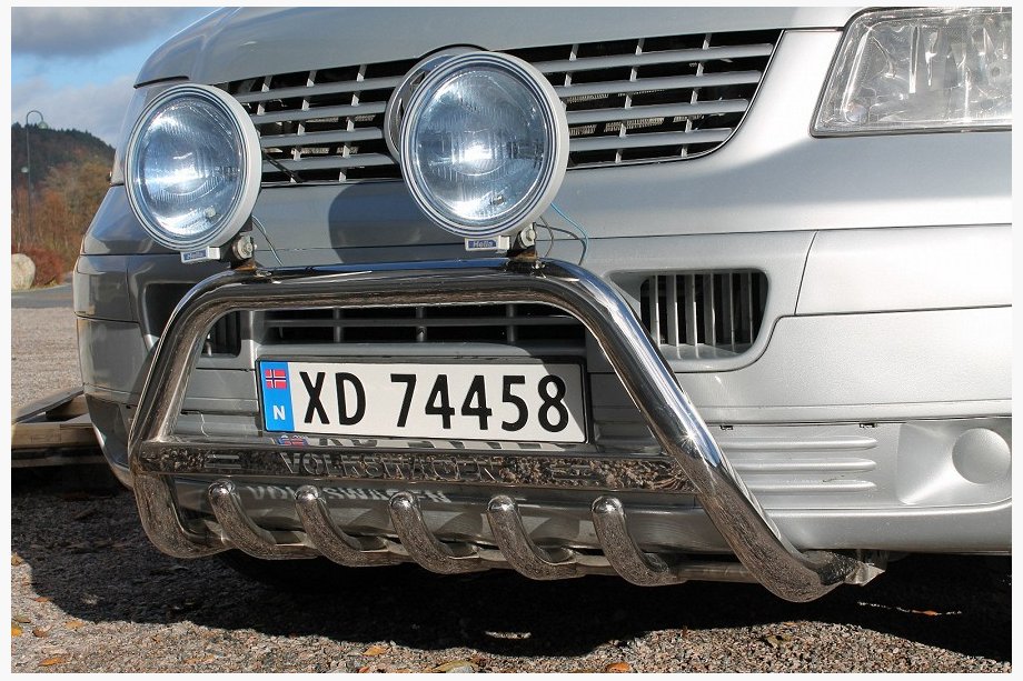 Volkswagen T5 Transporter 2003-2010 Pare-buffle WT003 (Inox) 60mm, avec inscription Photo 3