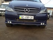 Mercedes Vito W639 2004-2014 Extension de pare-chocs avec 4 phares (apprêtée pour peinture) photo 3