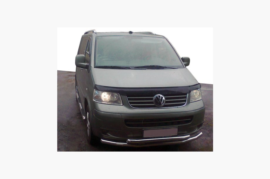 Volkswagen T5 Multivan 2003–2010 Barre inférieure double tube 70/48mm inox Image