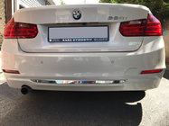 BMW 3 Series F30/F31 2012-2019 Baguette de pare-chocs arrière inox photo 1