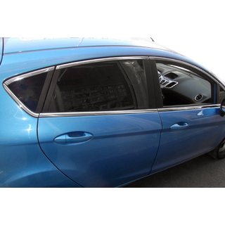 Moulures Supérieures de Vitres Acier Inoxydable (8 pcs) Ford Fiesta 2008-2017 photo 1