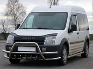 Ford Connect 2010-2013 Pare-buffle à doubles barres WT003-Plus-2 (inox) photo 1