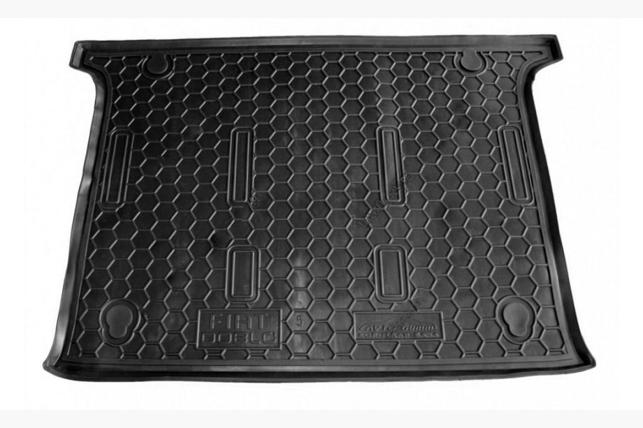 Fiat Doblo II 2010-2022 Tapis de coffre empattement court 5 places (Autogumm, plastique) Image