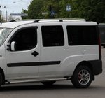 Fiat Doblo I 2001-2005 Barres de Toit Chromées Pieds en plastique photo 6