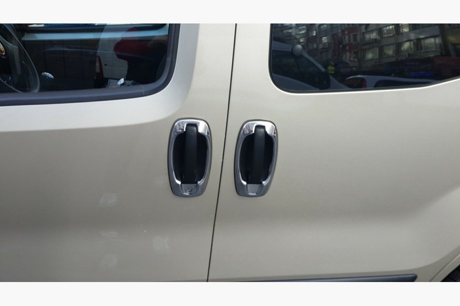 Fiat Fiorino/Qubo 2008-2024 Couvre-poignées (4 pcs, inox) Photo 6