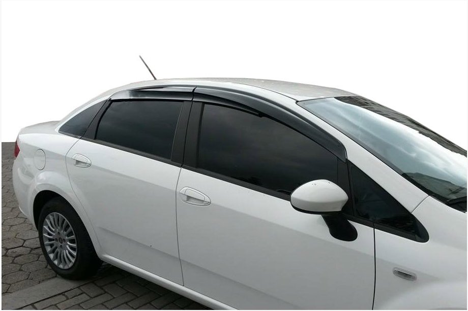Fiat Linea 2006-2018 Déflecteurs de Vitres (4 pcs, Sunplex Sport) Image
