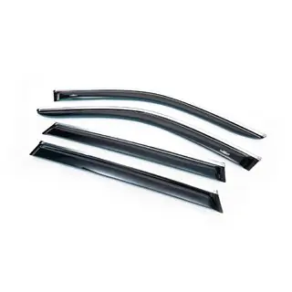 Déflecteurs de vitres avec moulure chromée (4 pcs, HIC) photo 4