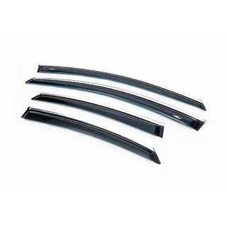 Déflecteurs de Vitres avec Moulure Chromée SD (4 pcs, HIC) photo 1