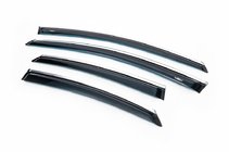Ford Mondeo 2008-2014 Déflecteurs de Vitres avec Moulure Chromée SD (4 pcs, HIC) photo 1