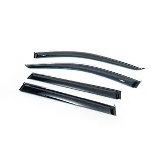 Déflecteurs de vitres avec moulure chromée (4 pcs, HIC) photo 1