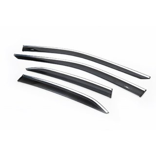 Déflecteurs de Vitres avec Moulure Chromée SD (4 pcs, HIC) photo 1