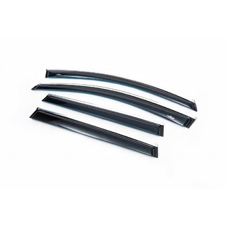 Déflecteurs de vitres avec moulure chromée (4 pcs, HIC) Volvo XC70 2007-2013 photo 1