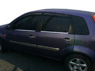 Ford Fiesta 2002-2008 Encadrement Exterieur de Vitres Acier Inoxydable (4 pcs) Carmos - Acier Inoxydable Turc photo 3