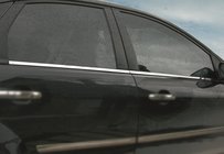 Ford Focus II 2008-2011 Encadrement extérieur de vitres inox (4 pcs) OmsaLine - Inox Italien photo 2