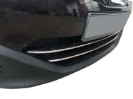 Nissan Qashqai 2010-2014 Baguettes pour calandre inférieure (2 pcs, inox) photo 7