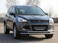 Ford Kuga/Escape 2013-2019 Protection Avant ST014 (Inox) 60/42 mm photo 1