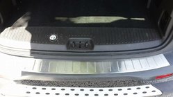 Ford Courier 2014-2023 Protection de pare-chocs arrière OmsaLine (mat, inox) photo 2