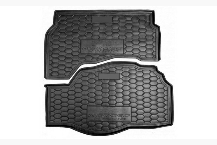 Ford Fusion 2002-2012 Tapis de coffre 2 pièces (plastique) Hybrit (SD) Image
