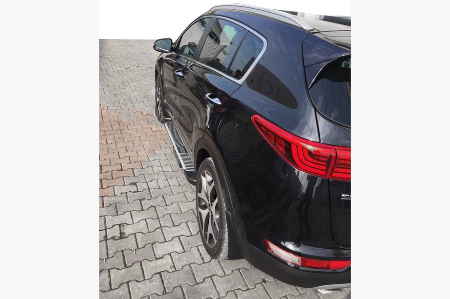 Kia Sportage 2015-2021 Marchepieds Latéraux Pyramid (2 pcs, Aluminium) Image