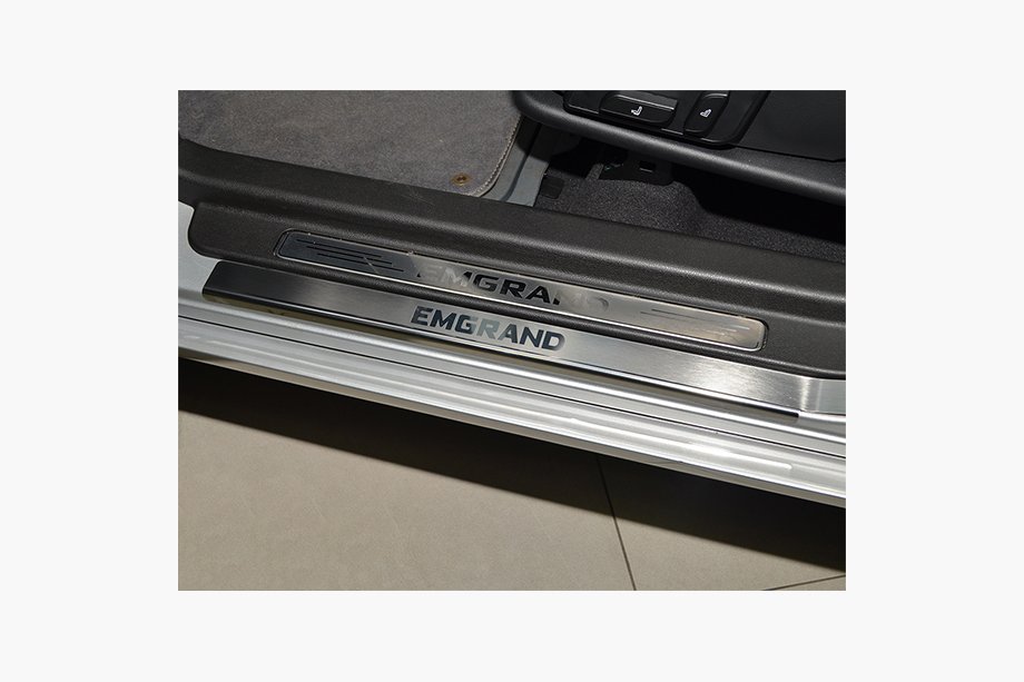 Geely Emgrand X7 2011- Seuils de porte Natanika Premium en acier inoxydable (4 pcs) Image