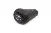 BMW 3 Series E36 1990-2000 Pommeau de levier de vitesse OEM (similicuir, perforation noire) photo 1