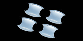 Honda CRV 2007-2011 Coquilles de poignées de porte (4 pcs, plastique) photo 1
