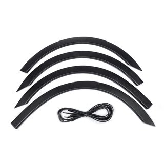 Extensions d'ailes (4 pcs, Noir métal)