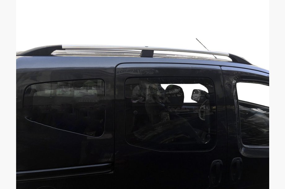 Fiat Fiorino/Qubo 2008-2024 Barres de Toit, Couleur Chrome Pieds Métalliques Photo 10