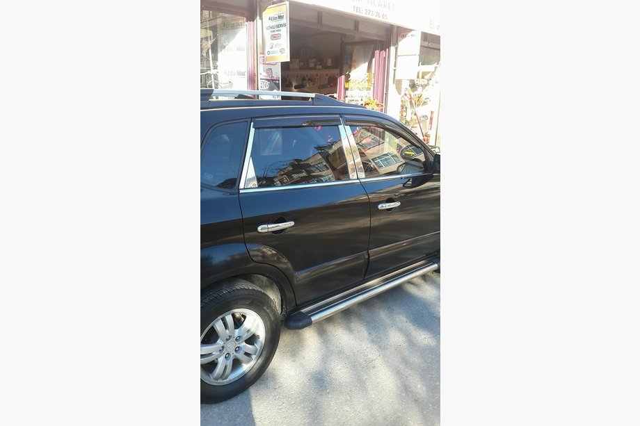 Hyundai Tucson JM 2004- Couvre-montants en acier inoxydable Photo 2
