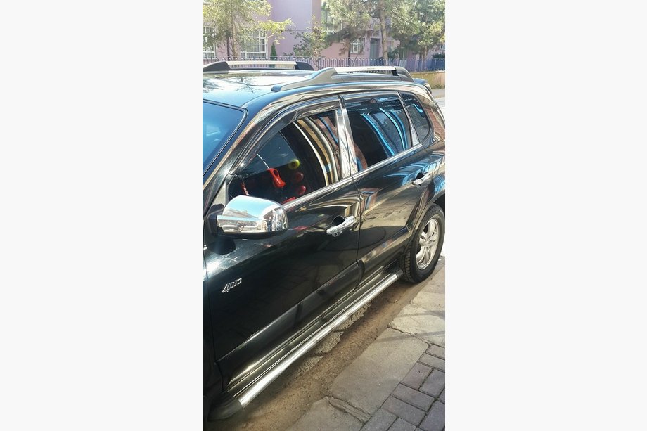 Hyundai Tucson JM 2004- Couvre-montants en acier inoxydable Photo 4