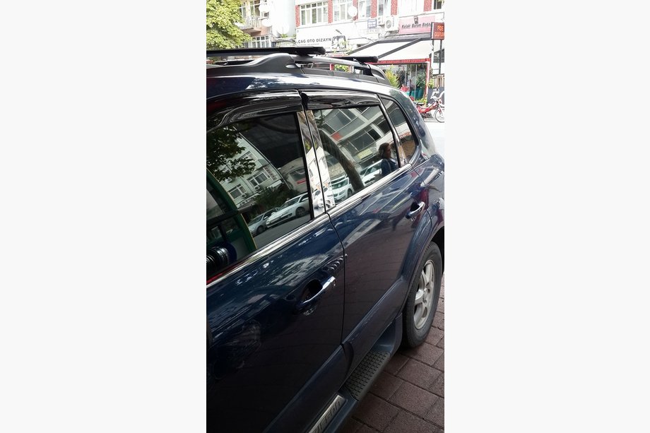 Hyundai Tucson JM 2004- Couvre-montants en acier inoxydable Photo 7