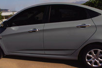 Hyundai Accent 2011-2017 Couvre-poignées de Porte Chromés (4 pcs, Acier Inoxydable) photo 1