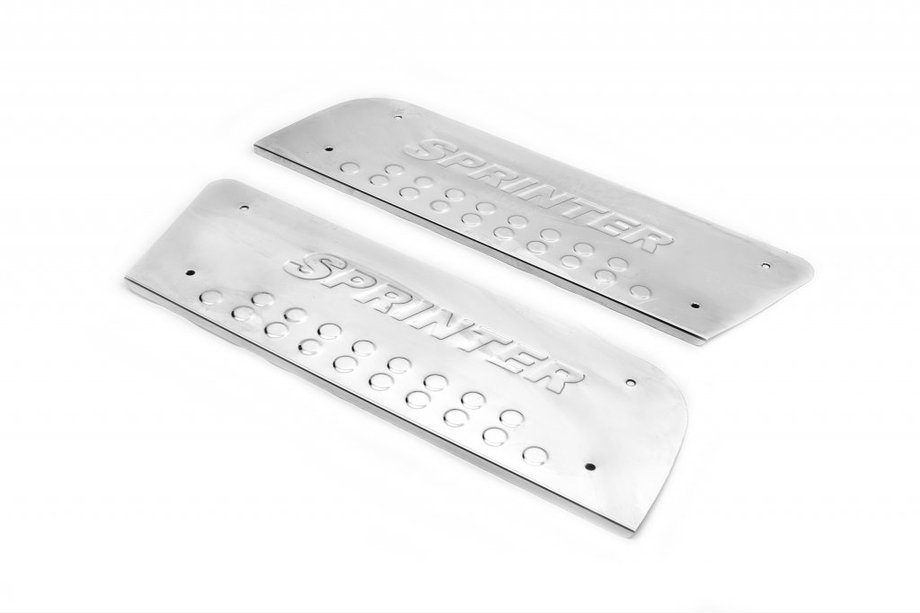 Mercedes Sprinter W906 2006–2018 Seuils de porte intérieurs OmsaLine (inox) 2 pcs, OmsaLine - Acier Inoxydable Italien Image