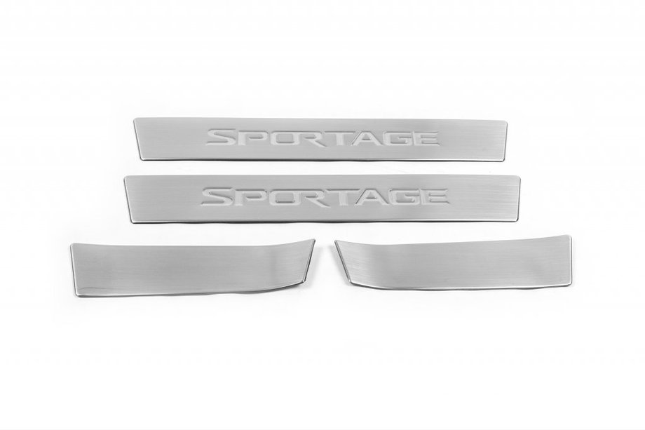 Kia Sportage 2010-2015 Seuils de porte OmsaLine (4 pcs, inox) Image