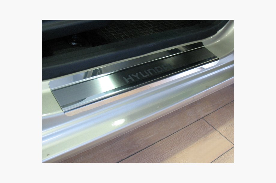 Hyundai I-10 2008-2013 Seuils de porte Natanika Premium (4 pcs, inox) Image