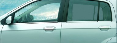 Hyundai Getz 2002- Encadrement extérieur de vitres inox (6 pièces) Carmos - Acier Inoxydable Turc photo 5