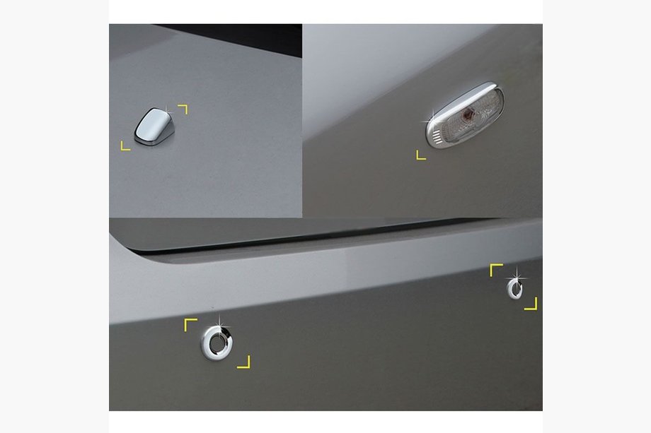 Hyundai Sonata NF 2004-2009 Couvre-Chromes pour Clignotants Latéraux et Capteurs de Stationnement Photo 1