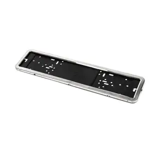 Cadre de Plaque Chromé (1 pc, Acier Inoxydable) photo 1