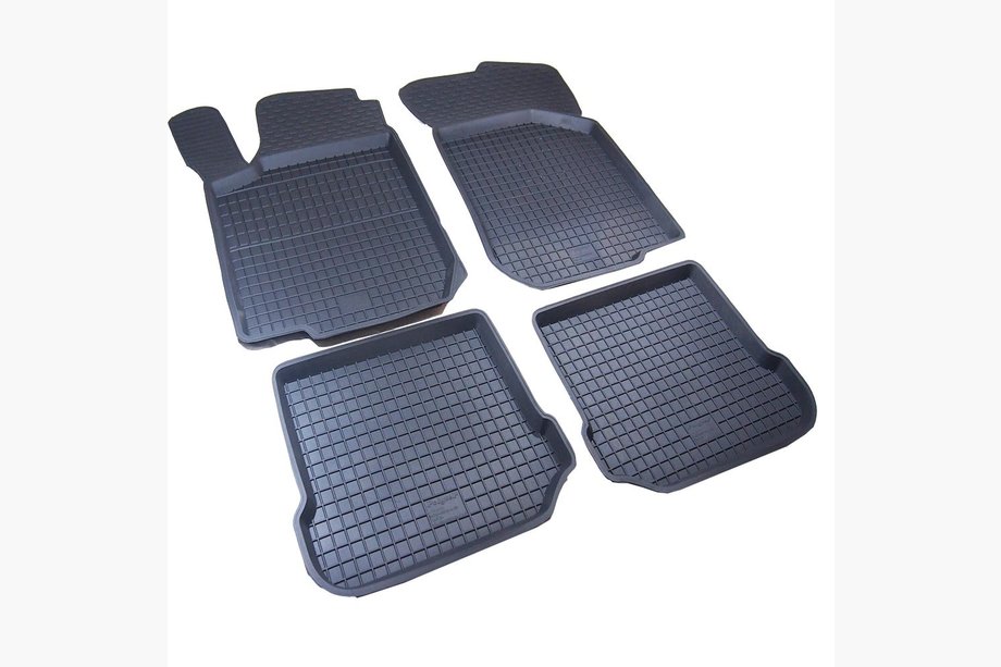 Volkswagen Jetta 2011-2018 Tapis en caoutchouc avec rebord (4 pcs, Polytep) Image