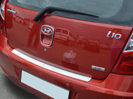 Hyundai I-10 2008-2013 Protection de pare-chocs arrière Natanika (inox) photo 1