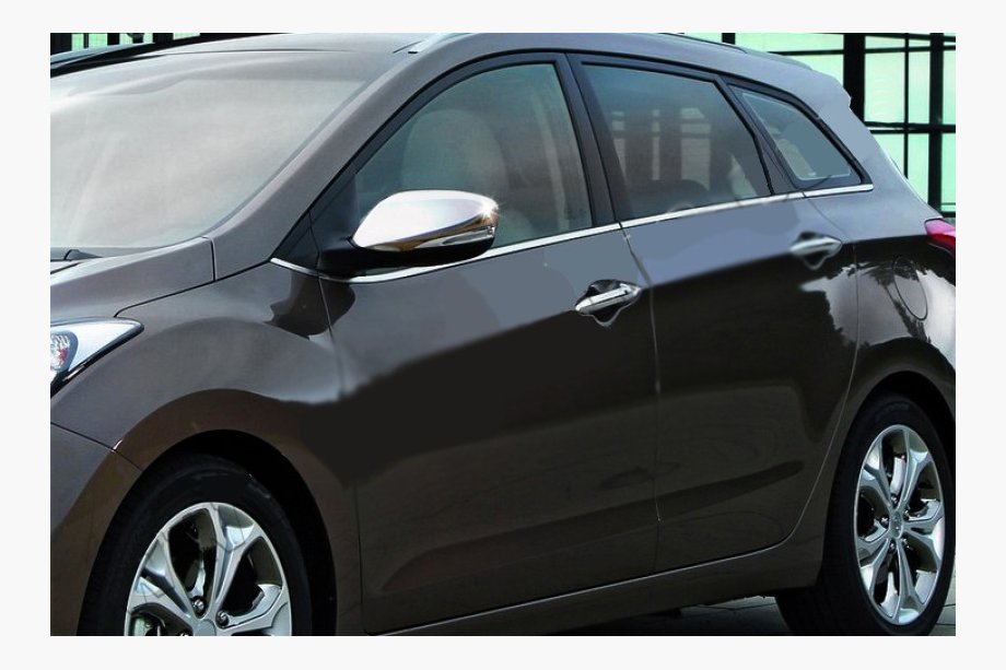 Hyundai Elantra (MD/UD) 2011-2015 Coques de rétroviseurs avec découpe pour clignotant (2 pcs, inox) Image