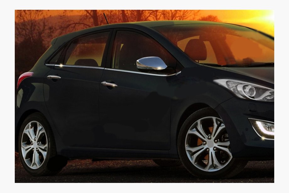 Hyundai I-30 2012-2017 PROMO! Moulure de vitre latérale (HB, inox) Image