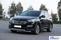 Hyundai Santa Fe 3 2012-2018 Barre Avant ST014 (Inox) photo 4