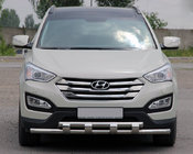 Hyundai Santa Fe 3 2012-2018 Barre Avant ST015 (Inox) photo 1