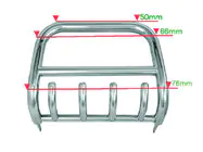 Nissan X-trail T30 2002-2007 Pare-buffle QT006 (Inox) photo 3