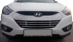 Hyundai IX-35 2010-2015 Grille de pare-chocs (acier inoxydable) photo 1