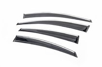 Hyundai Accent 2011-2017 Déflecteurs de vitres chromés SD (4 pcs, Sunplex Chrome) photo 1