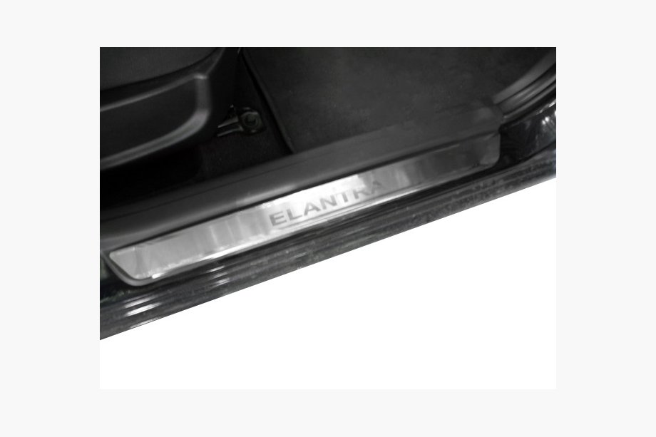 Hyundai Elantra (HD) 2006-2011 Seuils de Porte Nataniko (4 pcs, Inox) Image